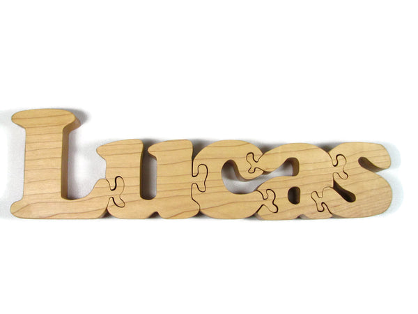 Wooden Name Puzzle - Personalized Baby Gift Name Puzzle, Wooden Letter Puzzle, Personalized Gift - Handmade