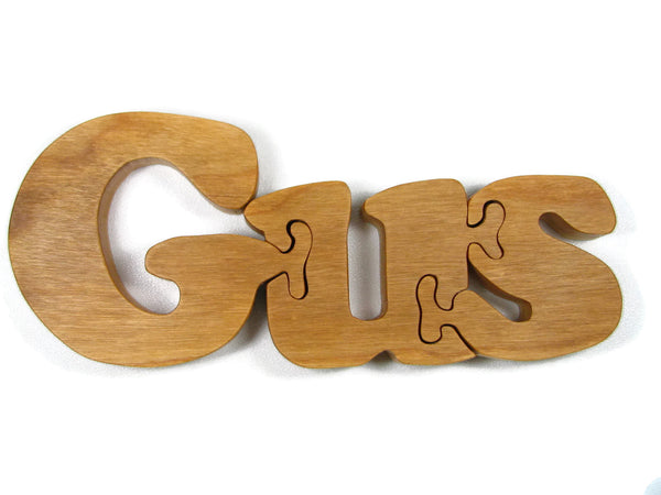 Wooden Name Puzzle - Personalized Baby Gift Name Puzzle, Wooden Letter Puzzle, Personalized Gift - Handmade