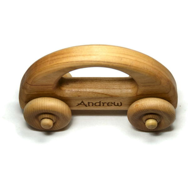 Wooden Toy Car, Wood Car, Toddler Toy Car, Personalized Gift Toy for Babies, Toddlers and Preschool - Little Wooden Wonders