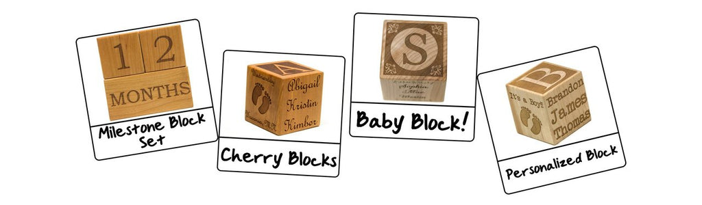 Personalized Wooden Baby Block - 3” Square - Handmade - Made to