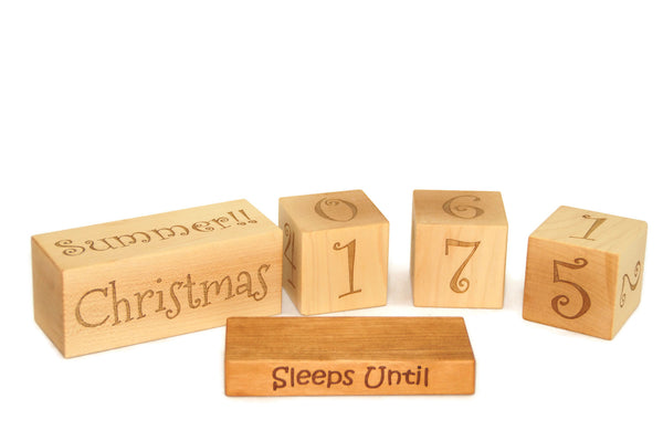 Countdown Calendar Blocks for Christmas, Birthday, Summer, and Vacation Ornament