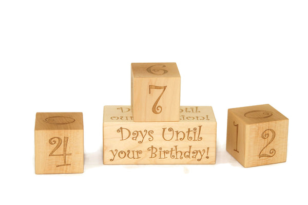 Christmas Countdown Calendar Blocks, Birthday Gift, Summer, and Vacation Ornament