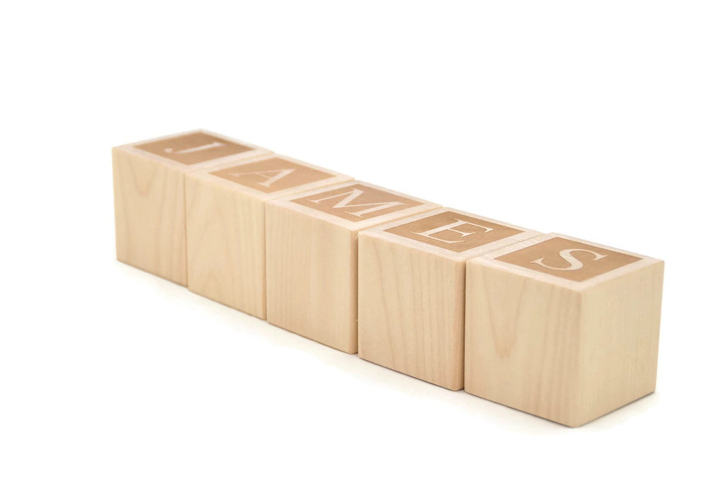 Personalized Baby Name Wooden Blocks, 6 Blocks/Letters