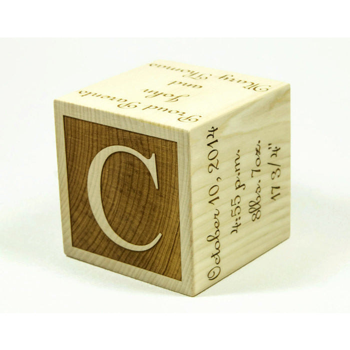 Personalized Wooden Baby Block - 3” Square - Handmade - Made to Order -  Handmade Wooden Toys and Puzzles for Children – Little Wooden Wonders