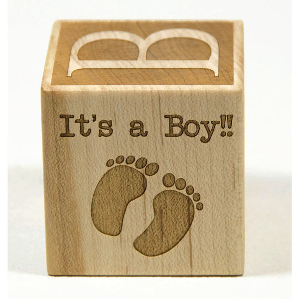 Personalized Baby Block, 2 inch Newborn Birthday Baptism Gift Custom Engraved - Little Wooden Wonders