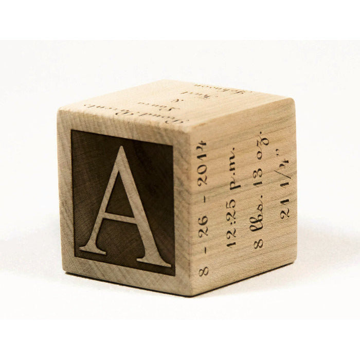 Custom Wooden 2” Baby Block - Handmade - Personalized - Made to