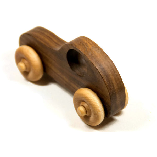 Wooden Toy Car - Personalized Toy Car, Race car push toy for kids, children, boys, and girls - Little Wooden Wonders