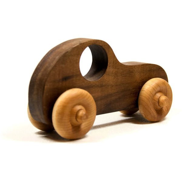 Wooden Toy Car - Personalized Toy Car, Race car push toy for kids, children, boys, and girls - Little Wooden Wonders