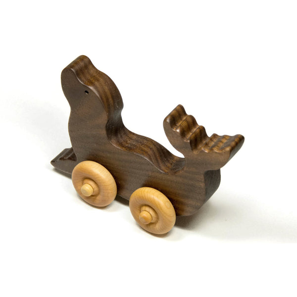 Wooden Toy Car, Wood Car Seal Animal Wooden Toy - Children's Toy, Toddler Toy - Personalized Gift for Children Personalized Gift for Kids - Little Wooden Wonders