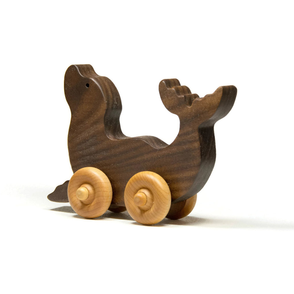 Wooden Toy Car - Seal - Personalized - Handmade Montessori Toy