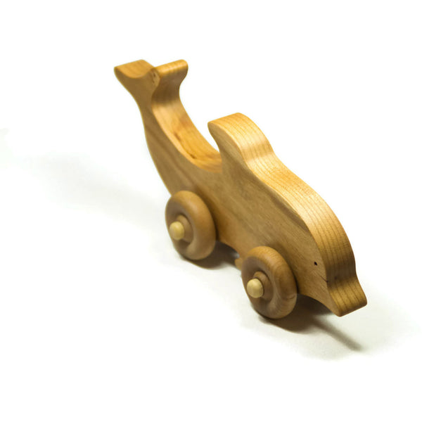 Wooden Toy Car Personalized Dolphin Animal Children Car Toy - Little Wooden Wonders