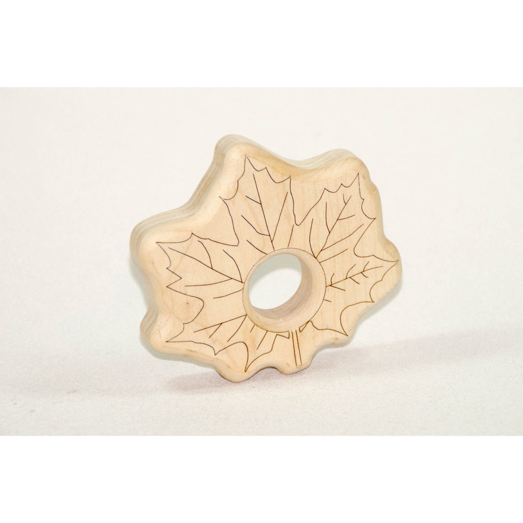 All Natural Wooden Teether - Maple Leaf - Handmade Wooden Baby Toy - Handmade Wooden Toys and Puzzles for Children Little Wooden Wonders All Natural Wooden Teether - Maple Leaf - Handmade Wooden Baby Toy - Handmade Wooden Toys and Puzzles for Children Little Wooden Wonders