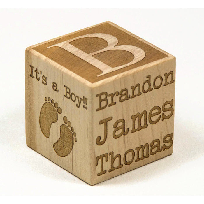  Personalized Wooden Baby Block by Little Wooden Wonders :  Handmade Products