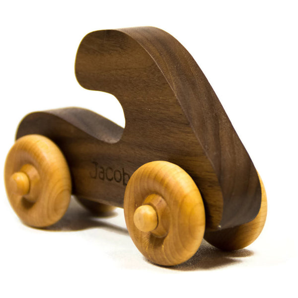 Wooden Toy Car Personalized Push Toy Wooden Children's Car - Little Wooden Wonders