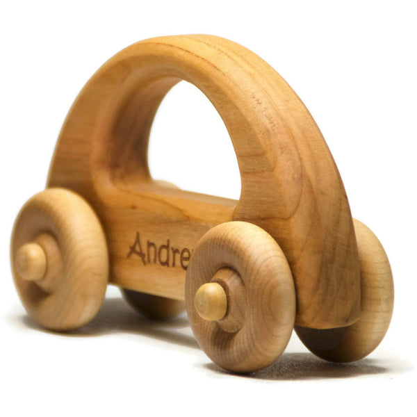 Wooden Toy Car, Wood Car, Toddler Toy Car, Personalized Gift Toy for Babies, Toddlers and Preschool - Little Wooden Wonders