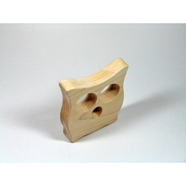 Wooden Owl Teether - All natural safe eco friendly teething toy - Little Wooden Wonders