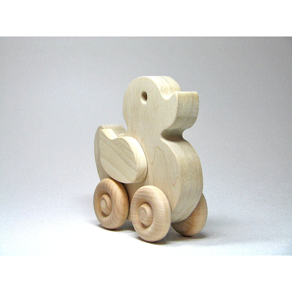 Wood Toy Duck Natural Unfinished Safe and Organic - Little Wooden Wonders