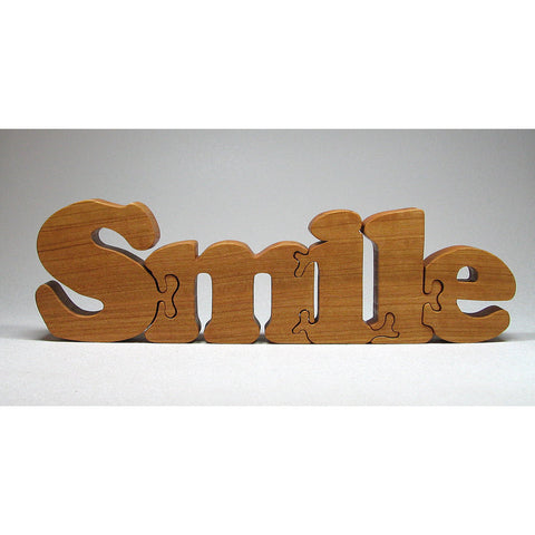 Wood Puzzle Custom Smile Cut All Natural, Organic, and Eco Friendly - Little Wooden Wonders
