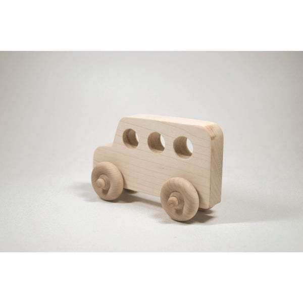Wooden Toy Car, School Bus Toy, Personalized Toy - Little Wooden Wonders