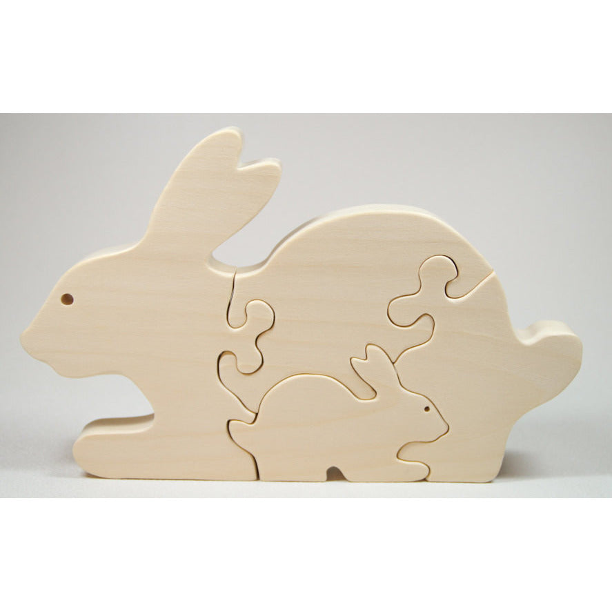 Free Rabbit Puzzle Pattern Wooden Rabbit Puzzle