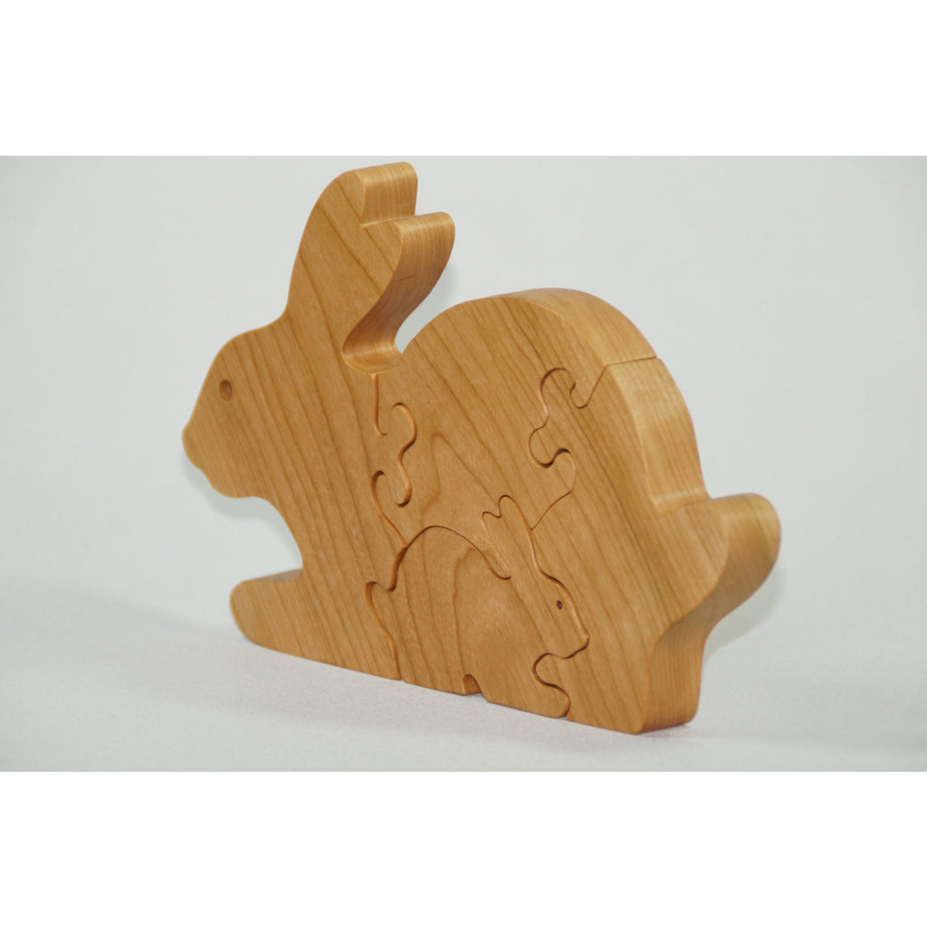 Free Rabbit Puzzle Pattern Wooden Rabbit Puzzle