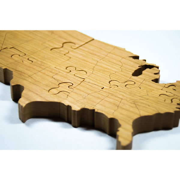 Wooden Puzzle United States Engraved Country Puzzle - Little Wooden Wonders