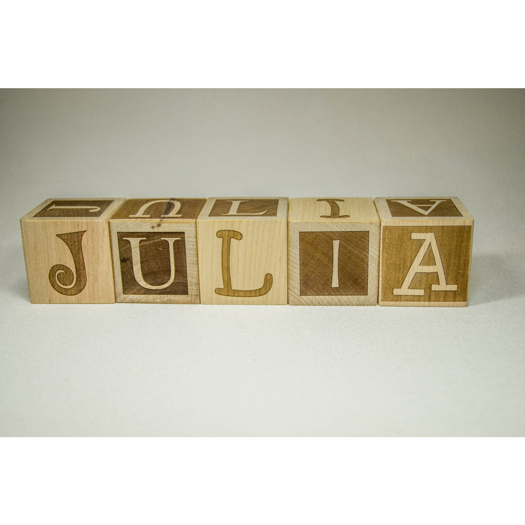 Name Block Letters Personalized Wood Name Blocks - Custom Letter Blocks - Handmade Decor ...