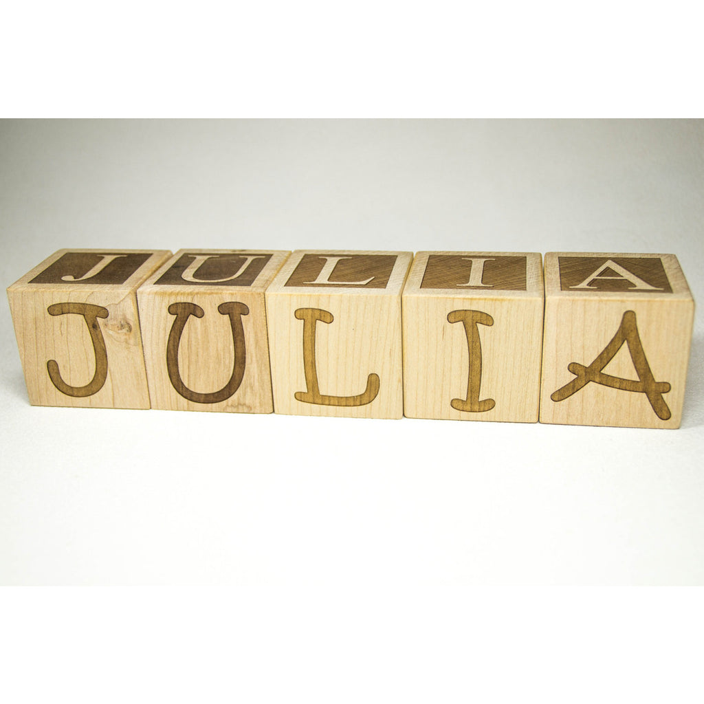 Name Block Letters Personalized Wood Name Blocks - Custom Letter Blocks - Handmade Decor ...
