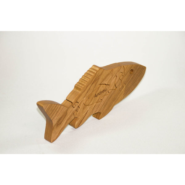 Wooden Puzzle - Fish Puzzle - Children's Toy - Personalized for Free - Little Wooden Wonders