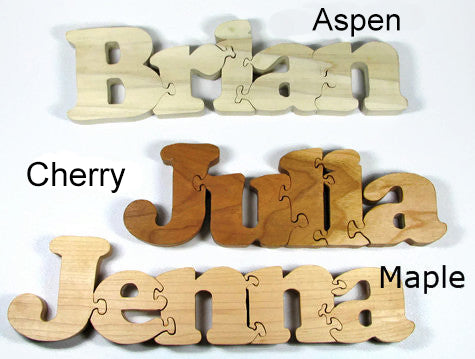 Wooden Name Puzzle - Personalized Baby Gift Name Puzzle, Wooden Letter Puzzle, Personalized Gift - Handmade